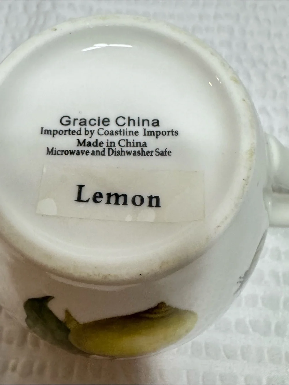 Gracie China Lemon Ceramic Mug